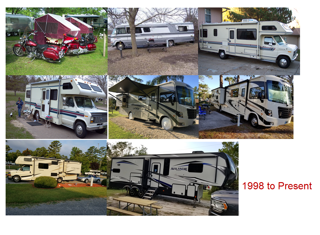 All my previous RV's