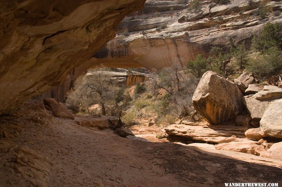 Approaching Kachina Bridge on the Loop Trail