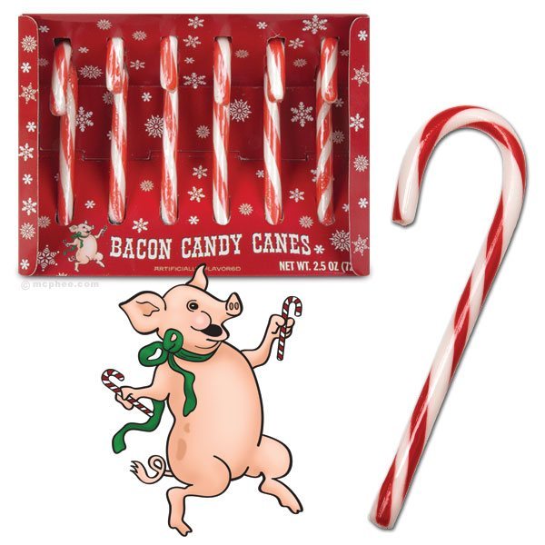 Bacon Candy Canes