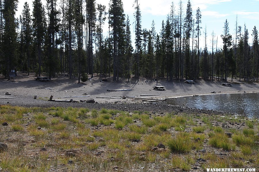 Beach at Little Fawn Campground