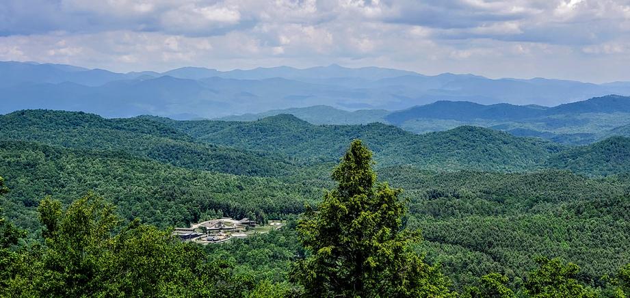 Blue ridge mtns Looking north from SC