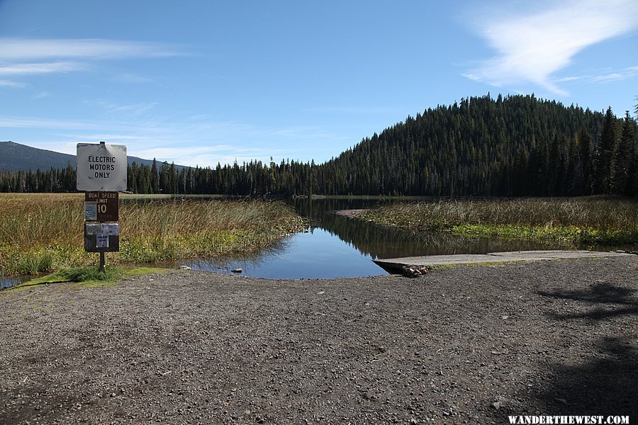 Boat launch at South Campground