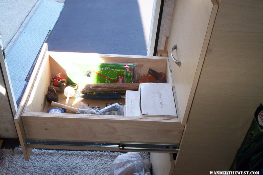 Bottom Drawer vie from top