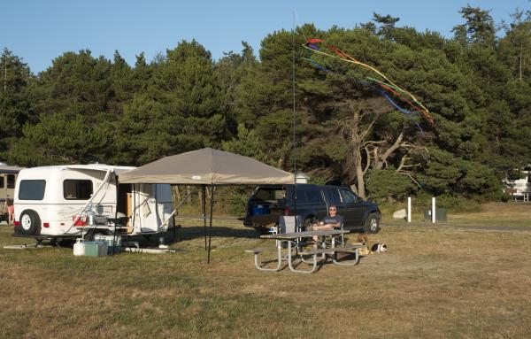 Camp at Fort Flagler Washington State