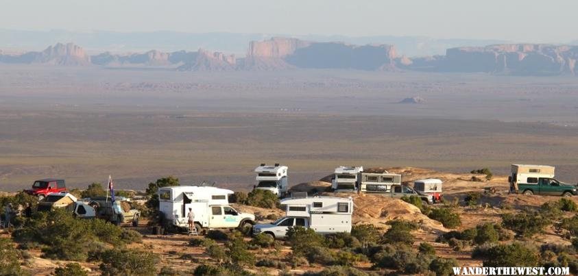 Camp ground above Valley of the Gods