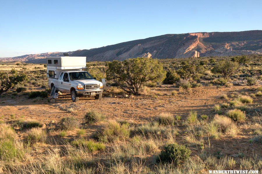 Camp Near Hall's Creek Overlook