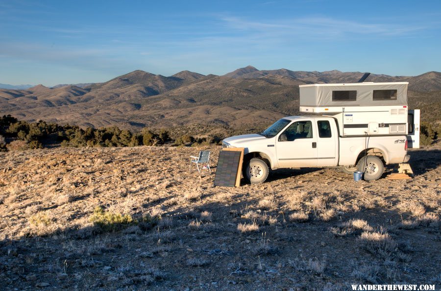 Camped at Charnock Pass