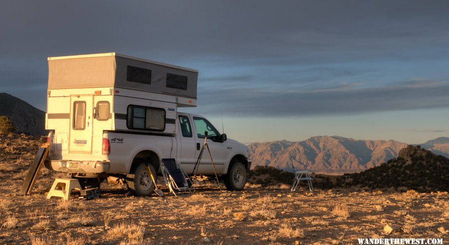 Camped at Charnock Pass