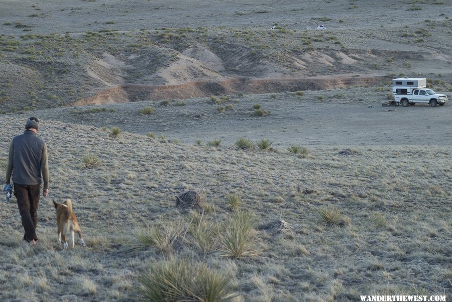 Camped near the Pawnee Buttes Trail Head