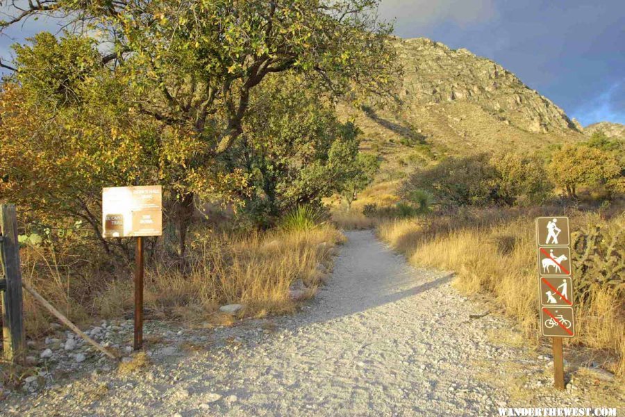 Campground Start of Guadalupe Peak Trail