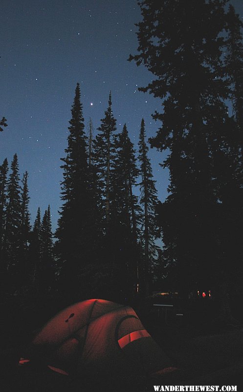 Camping and starlight