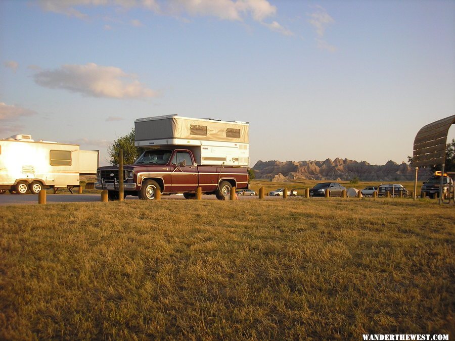 Camping at Bad Lands NP