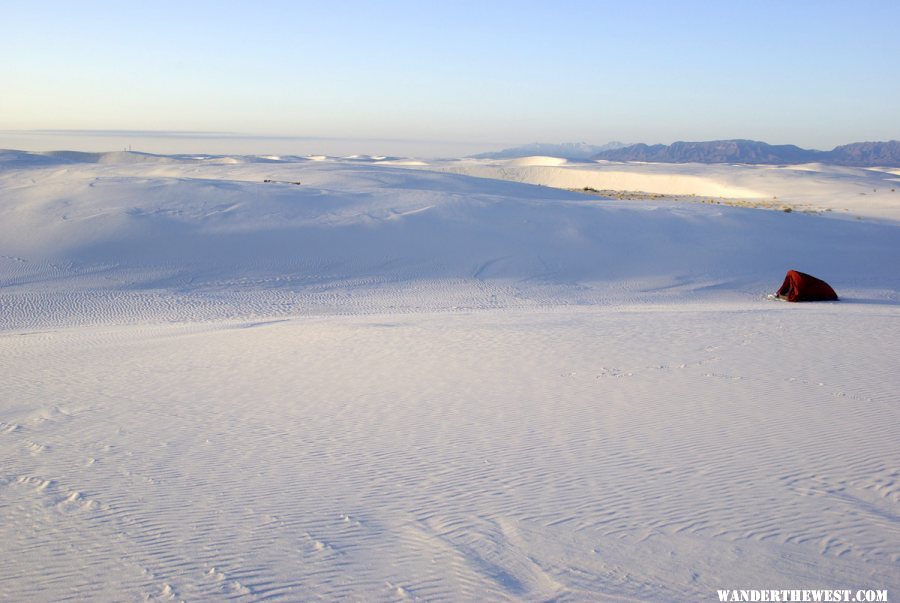 Camping at White Sands