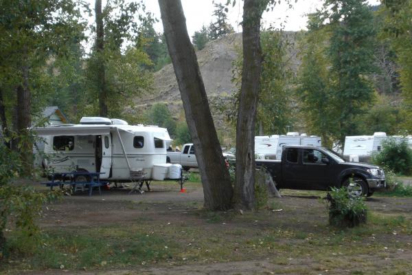 Campsite at Moonshadows, Merritt BC