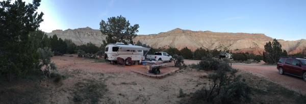 Campsite near dusk, Kodachrome Basin SP, UT