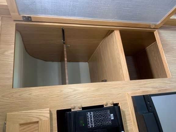 Closet with two shelves