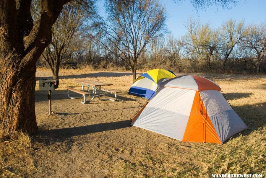 Cottonwood Campground on the Rio Grande