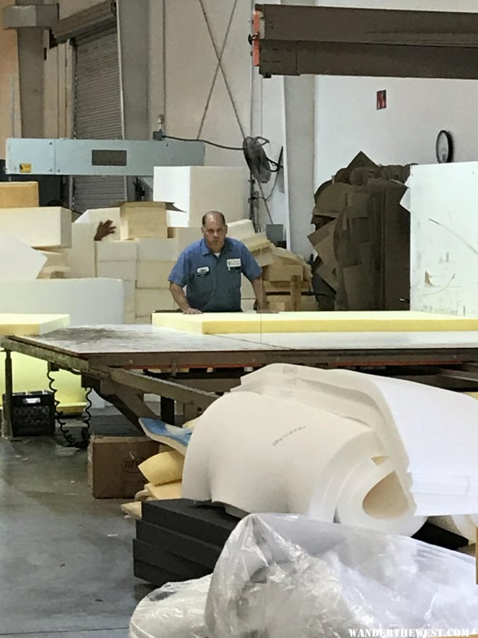 cutting foam to size