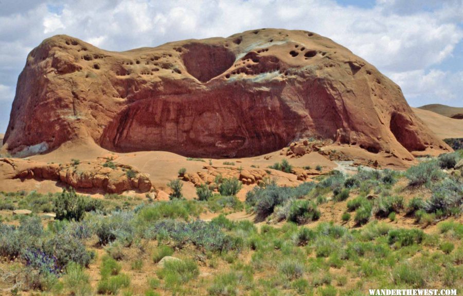 Dance Hall Rock as seen from Hole-in-the-Rock Trail