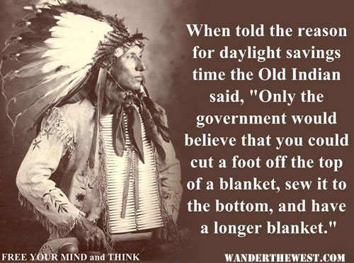 daylight savings indian saying