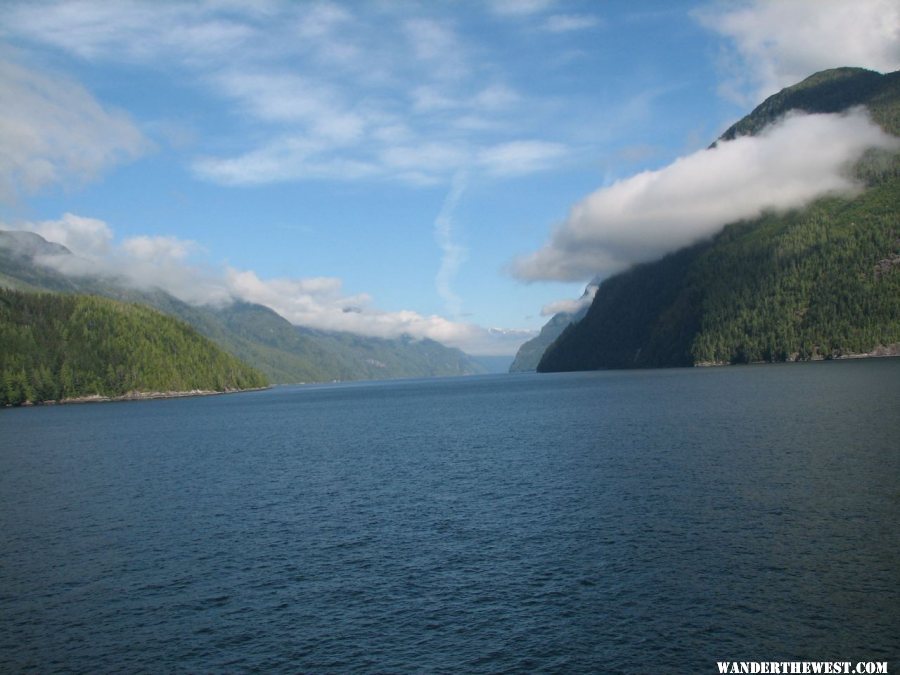 Dean Channel near MacKenzie cairn