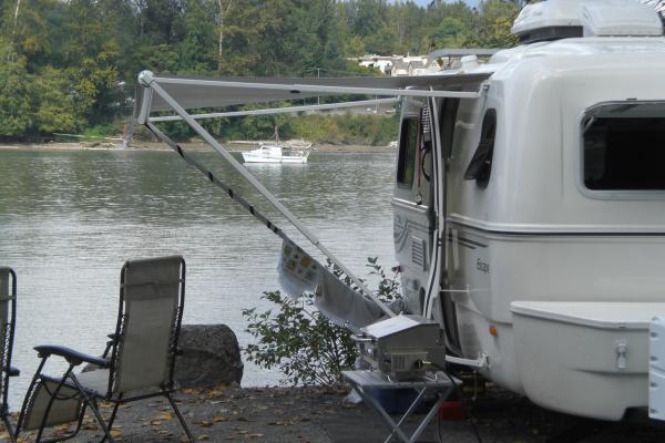 Derby Reach, Fort Langley, BC.  Boondocking along the Fraser River