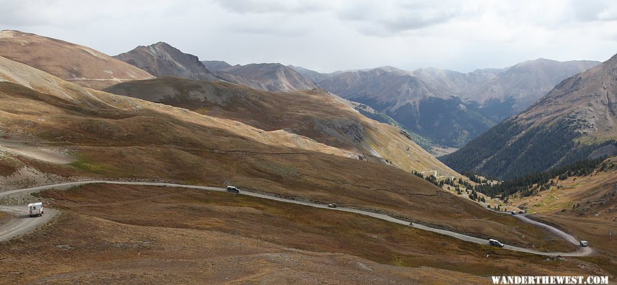 Descending Cinnamon Pass