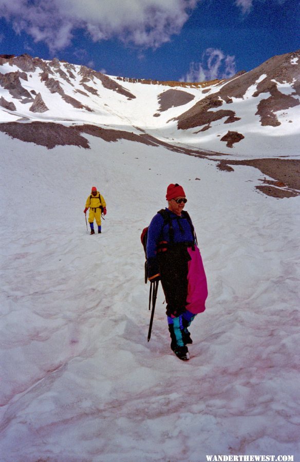 Descending Mt Shasta