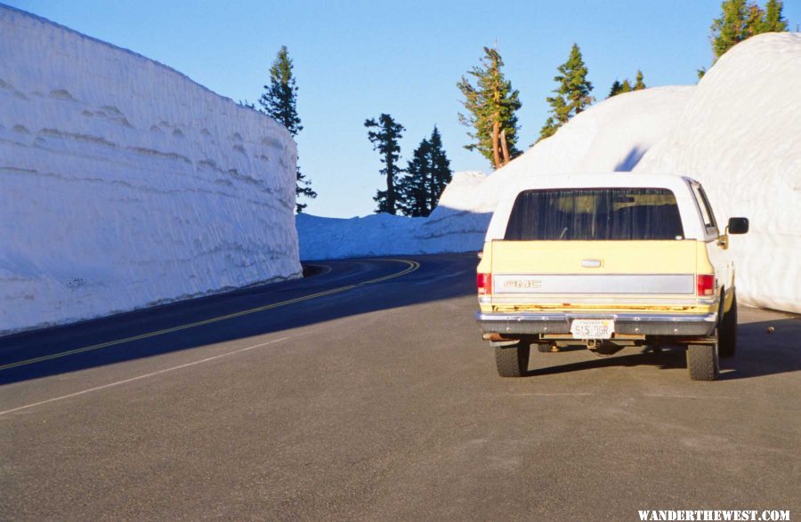 Driving to the Lodge in Early Season