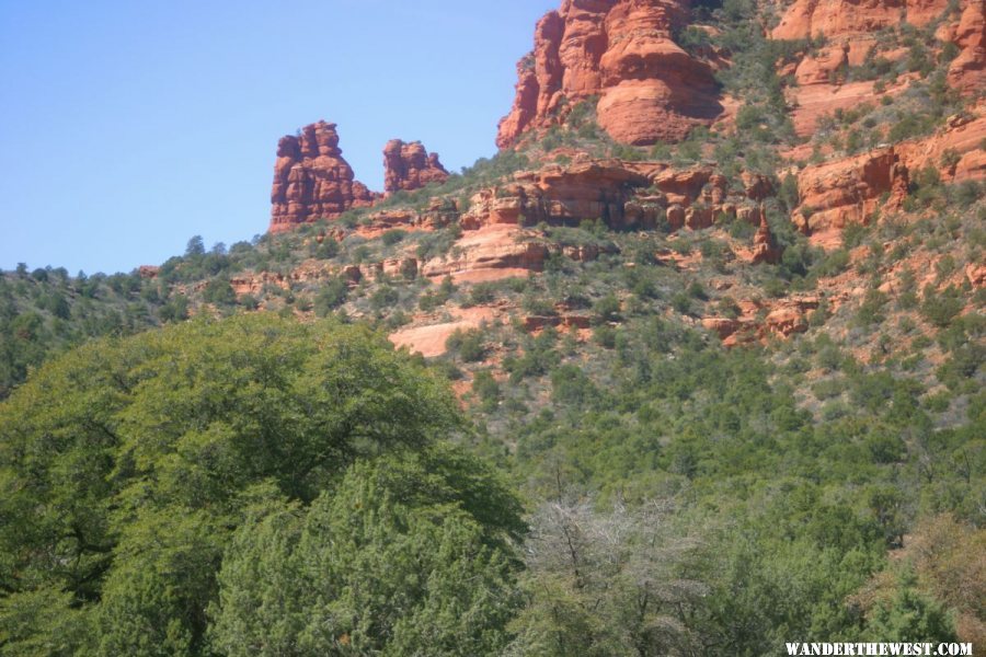 Driving Up Oak Creek Canyon