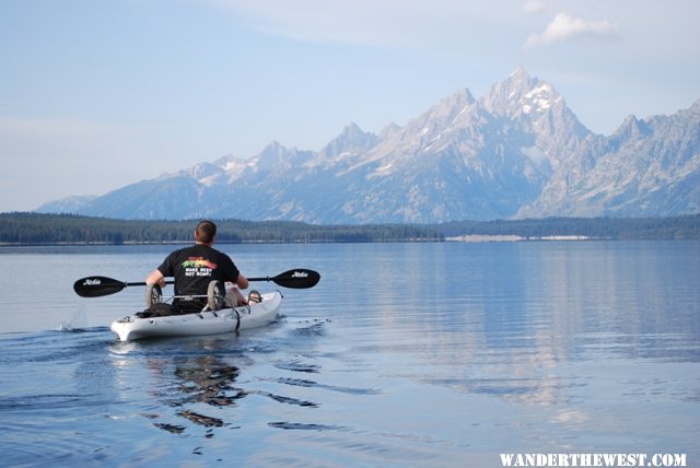 enjoying Jackson lake