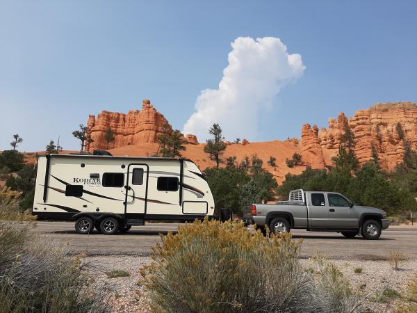 entering Bryce canyon