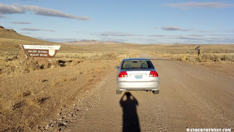 Entering Sheldon National Wildlife Refuge