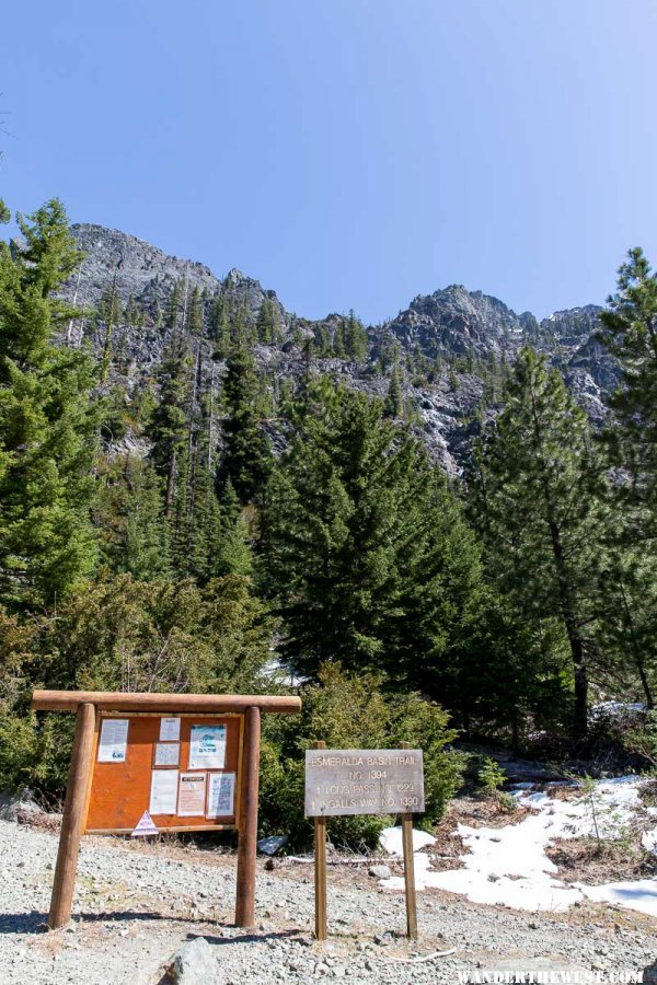 Esmerelda Peaks Trailhead