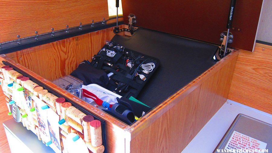 Flip Top cabinet above fridge