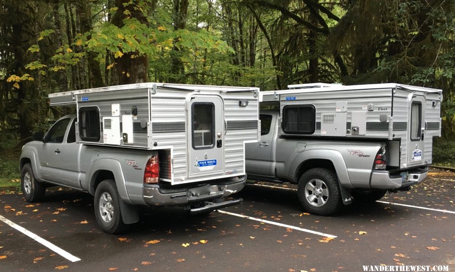 Found a twin silver Tacoma and Fleet in Olympic National Park