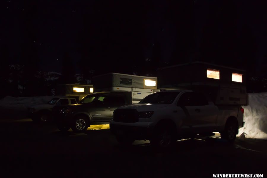 FWC lined up at Lassen Under the Stars