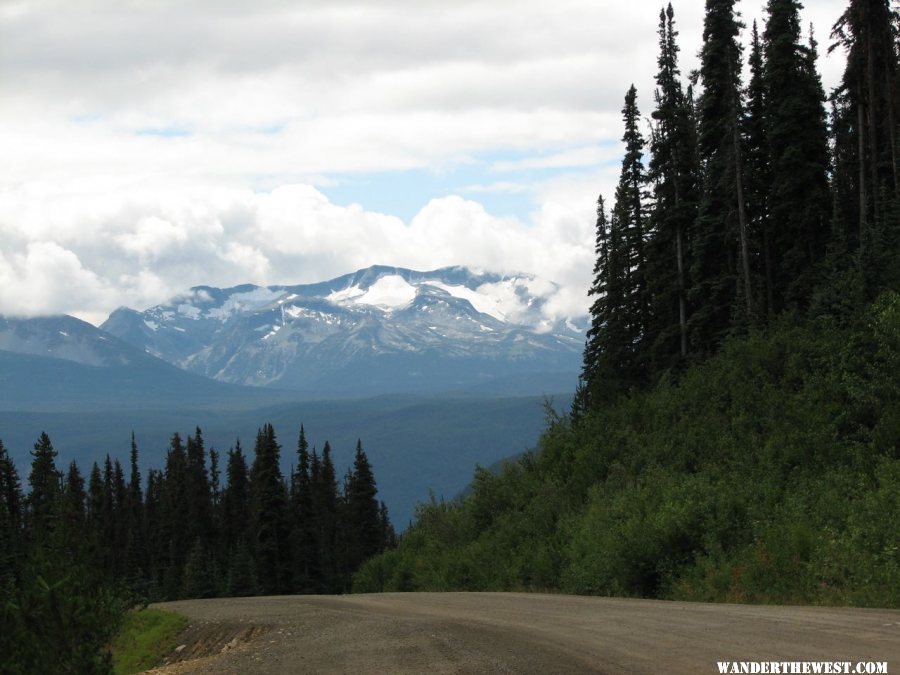 Heading down the pass