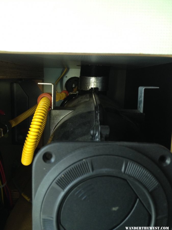 heater clearance inside cabinet