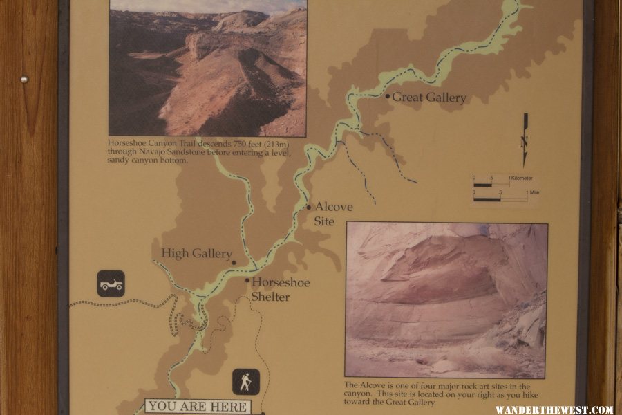 Horseshoe Canyon map