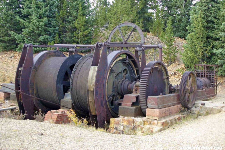 Huge Winch at the American Eagles Overlook