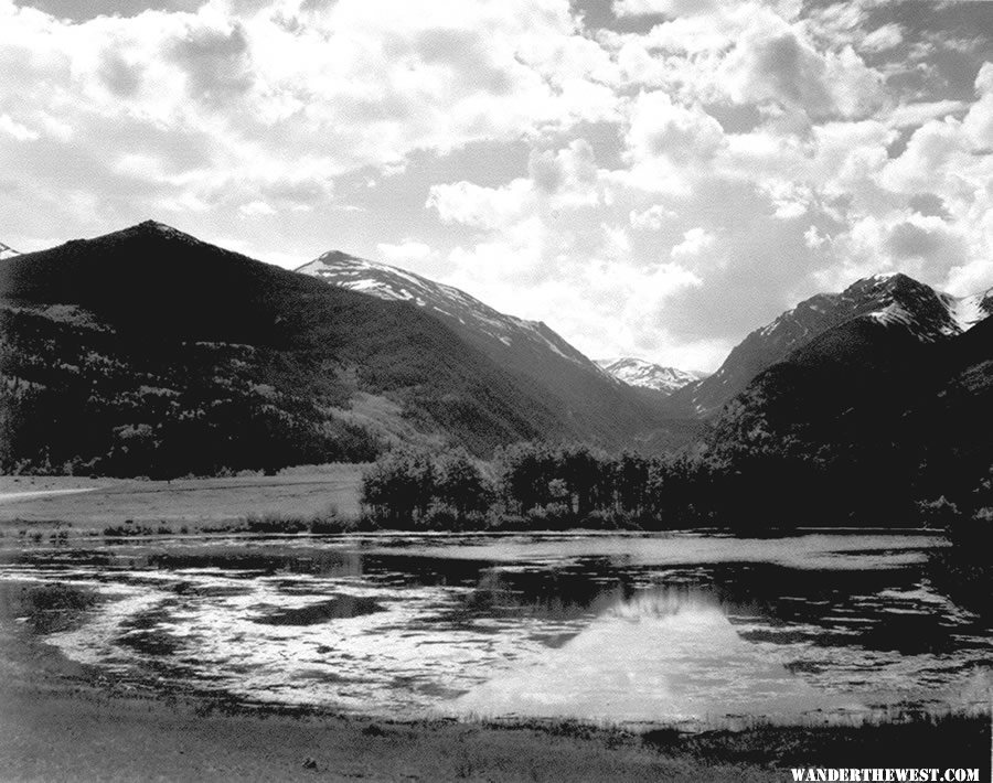 "In Rocky Mountain National Park" by Ansel Adams, ca. 1933-1942