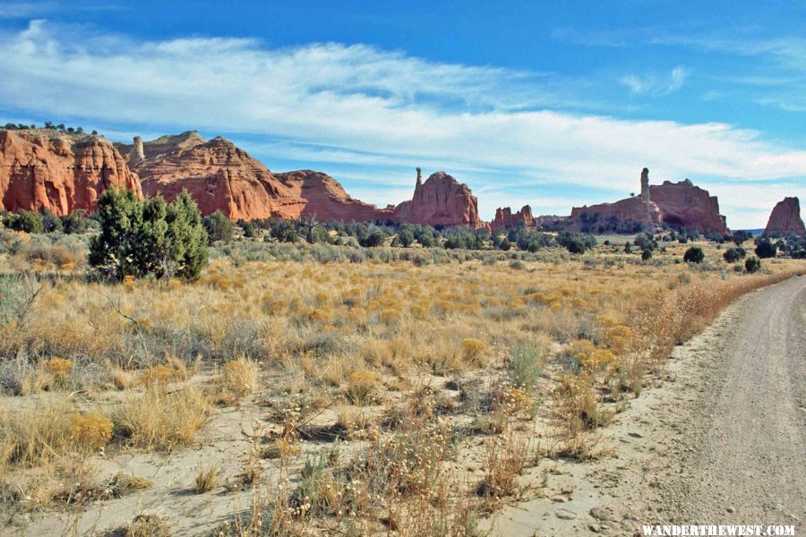 Kodachrome Basin is just east of Grosvenor Arch