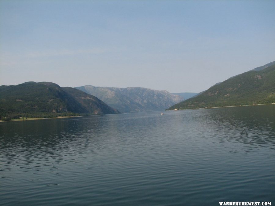 Looking north from ferry