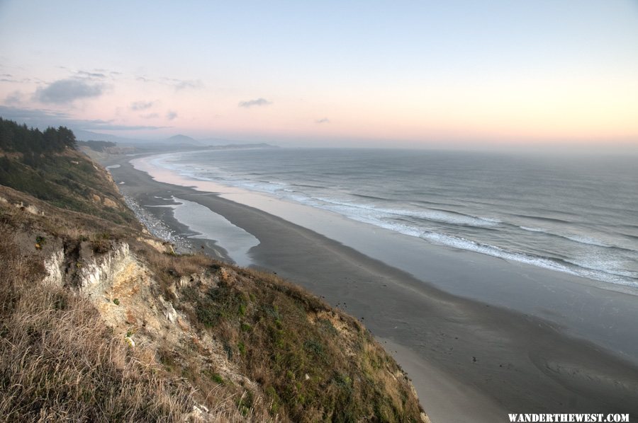 Looking south, post-sunset