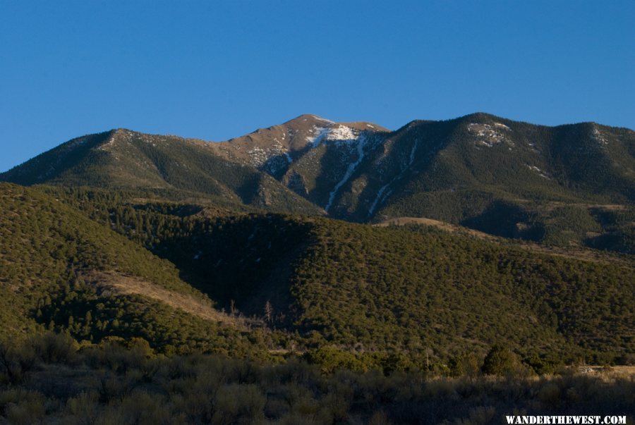 Looking up into the Sangre De Cristo Range