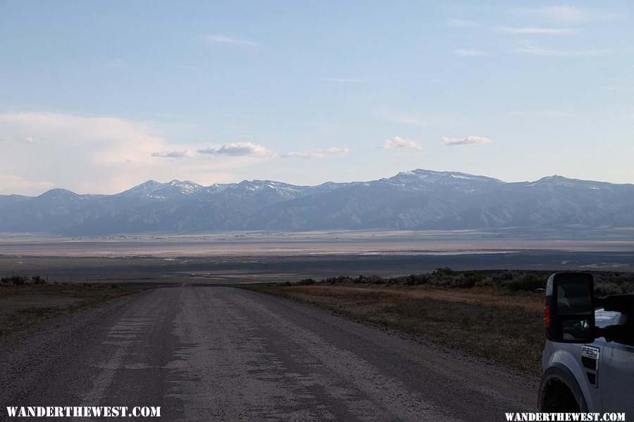 Looking West at the Warner Mountains