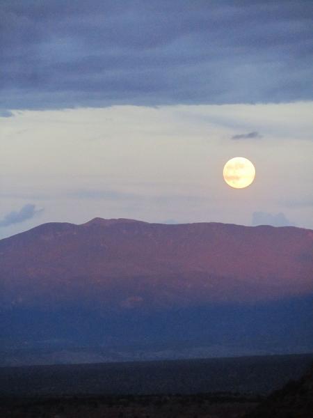 Moonrise at Bandelier National Monument