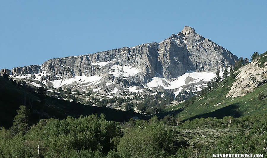 Mount Fitzgerald looking south up Thomas Canyon