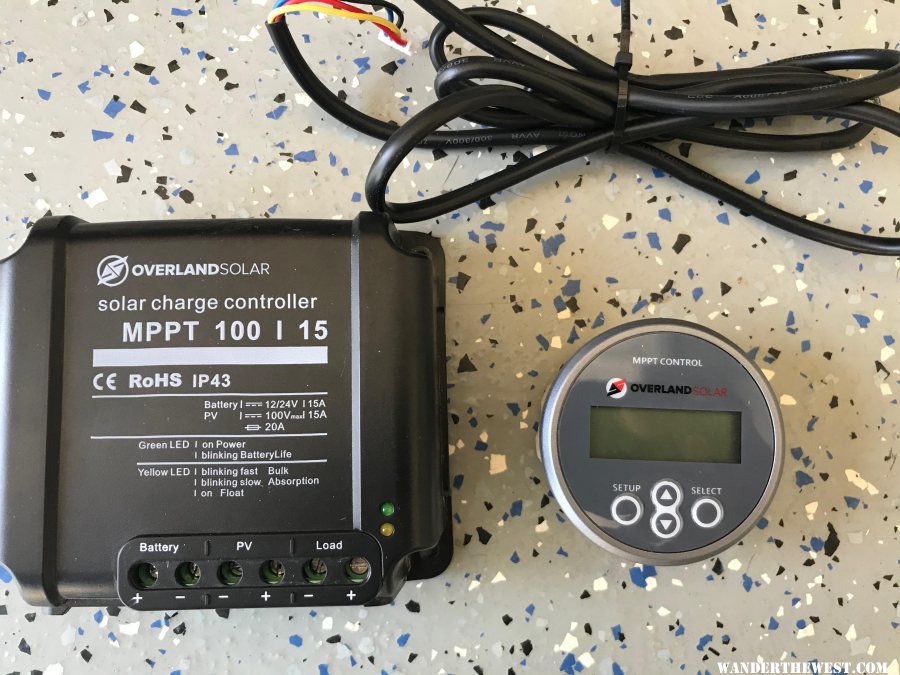 MPPT charge controller and monitor